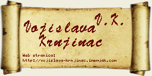 Vojislava Krnjinac vizit kartica